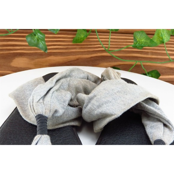 Sanuk Sz 9 M Gray Slingback Fabric Women Sandals - Picture 3 of 9